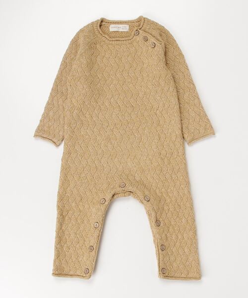 【セール】■Quincy Mae■COZY HEATHERED KNIT JUMPSUIT | HONEY（その他ベビー用品）｜ONE DAY KMC （ワンデイケーエムシー）