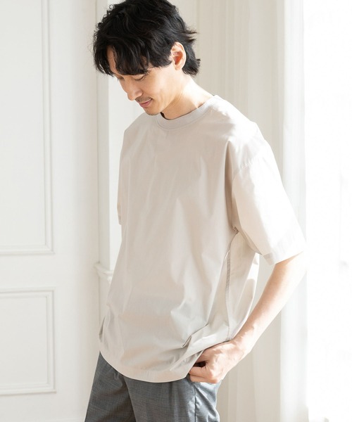 GLOBAL WORK（グローバルワーク）の「エアかるTシャツ/986862（Tシャツ/カットソー・メンズ・ライトグレー/ブルー系その他7・SMALL/MEDIUM/LARGE/X-LARGE）」の5枚目の写真