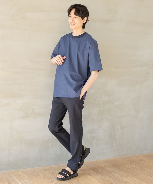 GLOBAL WORK（グローバルワーク）の「エアかるTシャツ/986862（Tシャツ/カットソー・メンズ・ライトグレー/ブルー系その他7・SMALL/MEDIUM/LARGE/X-LARGE）」の21枚目の写真