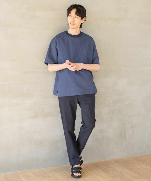 GLOBAL WORK（グローバルワーク）の「エアかるTシャツ/986862（Tシャツ/カットソー・メンズ・ライトグレー/ブルー系その他7・SMALL/MEDIUM/LARGE/X-LARGE）」の22枚目の写真