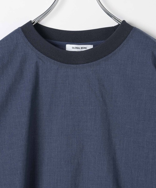 GLOBAL WORK（グローバルワーク）の「エアかるTシャツ/986862（Tシャツ/カットソー・メンズ・ライトグレー/ブルー系その他7・SMALL/MEDIUM/LARGE/X-LARGE）」の11枚目の写真