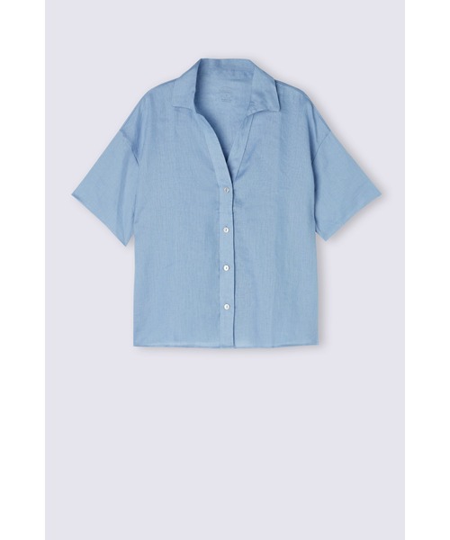 【セール】リネンファブリック 半袖シャツ（Tシャツ/カットソー）｜Intimissimi（インティミッシミ）