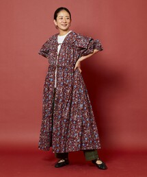 Freada/フリーダ インド前開き2WAYボタニカルギャザーワンピース