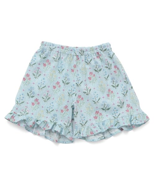 Ampersand（アンパサンド）の「総柄フリル甚平（浴衣・キッズ・クリーム/アイボリー/サックスブルー/ラベンダー・80/90/95/100/110/120/130/140）」の18枚目の写真