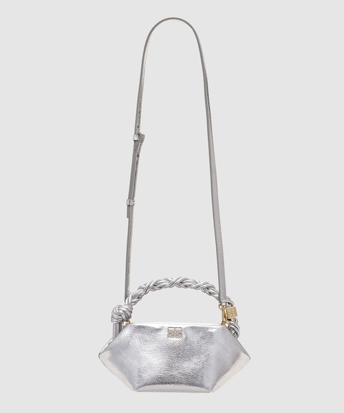 お早めに！■Ganni■ ガニー Ganni Bou メタリックバッグ /2色 Ganni Bou Bag Mini Metallic（ハンドバッグ）｜GANNI（ガニー