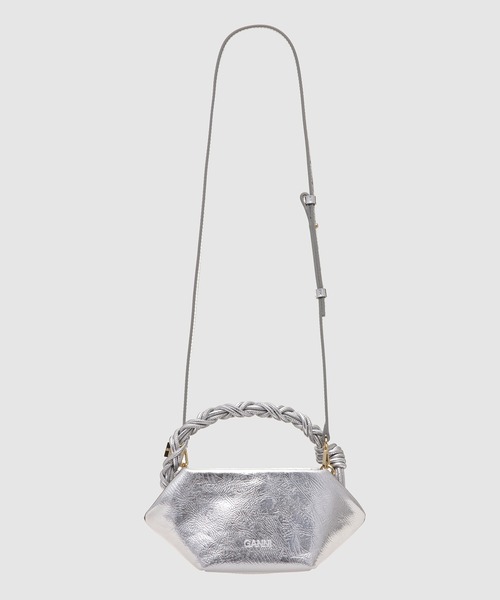 Ganni Bou Bag Mini Metallic（ハンドバッグ）｜GANNI（ガニー