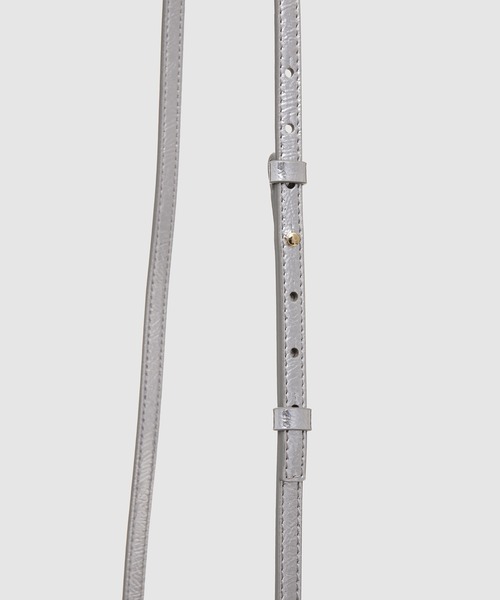 GANNI(ガニー)の「Ganni Bou Bag Mini Metallic(ハンドバッグ・レディース・シルバー・OS)」の3枚目の写真