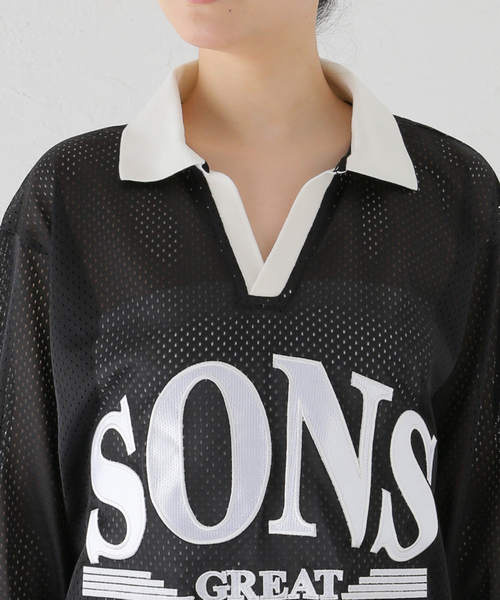 セール】【SON OF THE CHEESE / サノバチーズ】 SONS Mesh Game Shirt