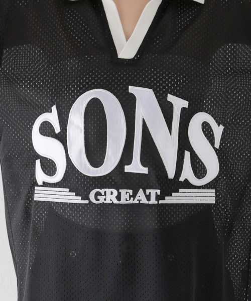 セール】【SON OF THE CHEESE / サノバチーズ】 SONS Mesh Game Shirt