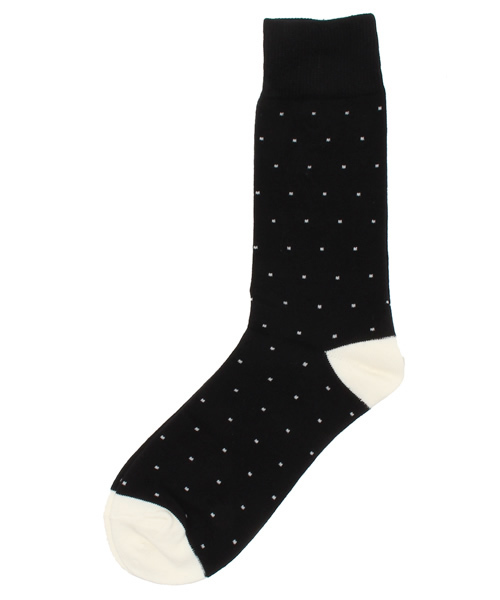 SEVENDAYS=SUNDAY（セブンデイズサンデイ）の「ａｄｂｅｎ　クルードット（ソックス/靴下・メンズ・ブラック/ホワイト/ネイビー・FREE）」の2枚目の写真