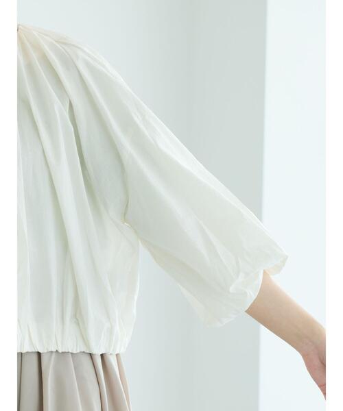 Te chichi（テチチ）の「クレープコットンギャザーブルゾン（ブルゾン・レディース・ブラック/オフホワイト/ブルー・F）」の21枚目の写真