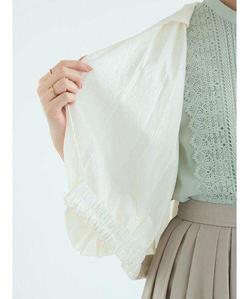 Te chichi（テチチ）の「クレープコットンギャザーブルゾン（ブルゾン・レディース・ブラック/オフホワイト/ブルー・F）」の20枚目の写真