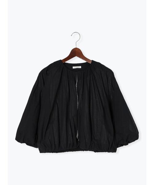 Te chichi（テチチ）の「クレープコットンギャザーブルゾン（ブルゾン・レディース・ブラック/オフホワイト/ブルー・F）」の18枚目の写真