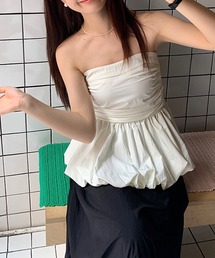 ROOPTOKYO | ベアトップペプラムバルーントップス(チューブトップ)