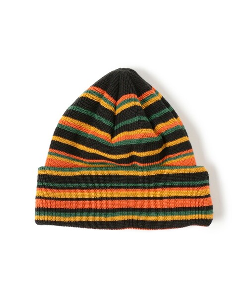 BEAMS(ビームス)の「マルチボーダー ワッチキャップ(ニットキャップ/ビーニー・メンズ・ダークブラウン/ブラック/ベージュ・ONE SIZE)」の13枚目の写真