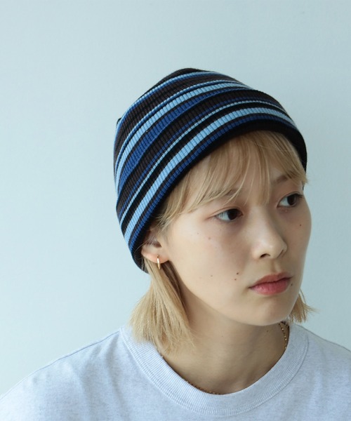 BEAMS(ビームス)の「マルチボーダー ワッチキャップ(ニットキャップ/ビーニー・メンズ・ダークブラウン/ブラック/ベージュ・ONE SIZE)」の11枚目の写真