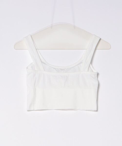 styiro（スタイロ）の「【7色/サイズ展開】カップ付きタンクトップ シームレスブラトップ リラックスインナー ヘルシースタイル（キャミソール・レディース・オレンジ/パープル/ブラック/グリーン/ブルー/ピンク系その他/ホワイト/テラコッタ・L/FREE）」の9枚目の写真