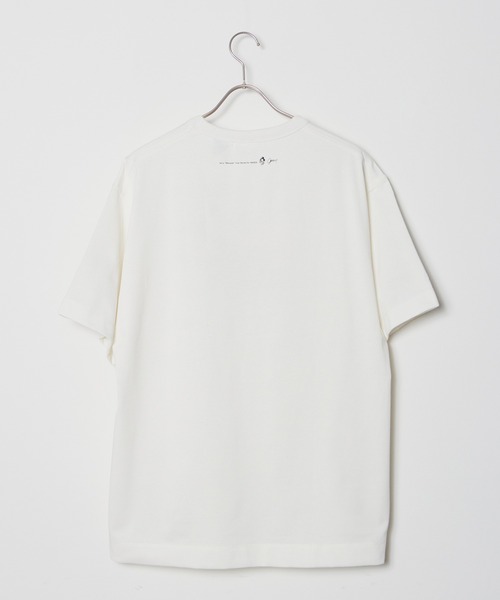 NANGA（ナンガ）の「NANGA/ナンガ×JERRY UKAI/ジェリーウカイ ECO HYBRID NANGA LOGO TEE Tシャツ（Tシャツ/カットソー・メンズ・ブラック/ホワイト・XL/L/M）」の9枚目の写真
