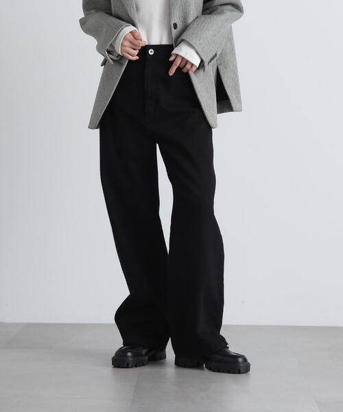 N.(N. Natural Beauty Basic)(エヌエヌナチュラルビューティーベーシック)の「◆ワイドストレートデニムパンツ(デニムパンツ・レディース・グレー/ブラック・SMALL/MEDIUM)」の8枚目の写真