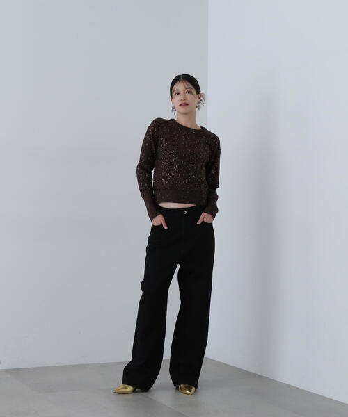 N.(N. Natural Beauty Basic)(エヌエヌナチュラルビューティーベーシック)の「◆ワイドストレートデニムパンツ(デニムパンツ・レディース・グレー/ブラック・SMALL/MEDIUM)」の7枚目の写真