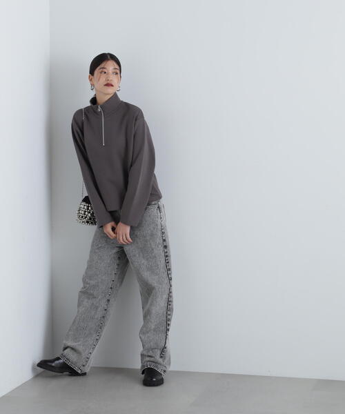 N.(N. Natural Beauty Basic)(エヌエヌナチュラルビューティーベーシック)の「◆ワイドストレートデニムパンツ(デニムパンツ・レディース・グレー/ブラック・SMALL/MEDIUM)」の20枚目の写真