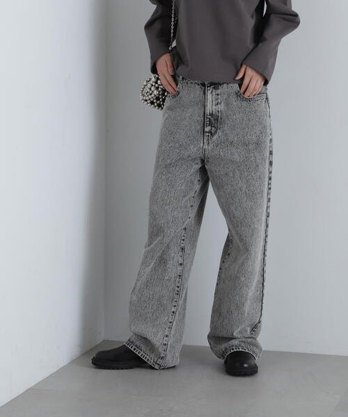 N.(N. Natural Beauty Basic)(エヌエヌナチュラルビューティーベーシック)の「◆ワイドストレートデニムパンツ(デニムパンツ・レディース・グレー/ブラック・SMALL/MEDIUM)」の15枚目の写真