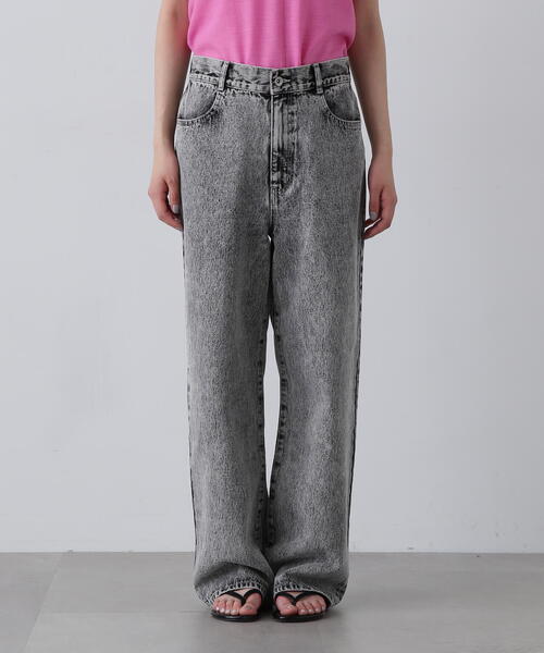 N.(N. Natural Beauty Basic)(エヌエヌナチュラルビューティーベーシック)の「◆ワイドストレートデニムパンツ(デニムパンツ・レディース・グレー/ブラック・SMALL/MEDIUM)」の14枚目の写真