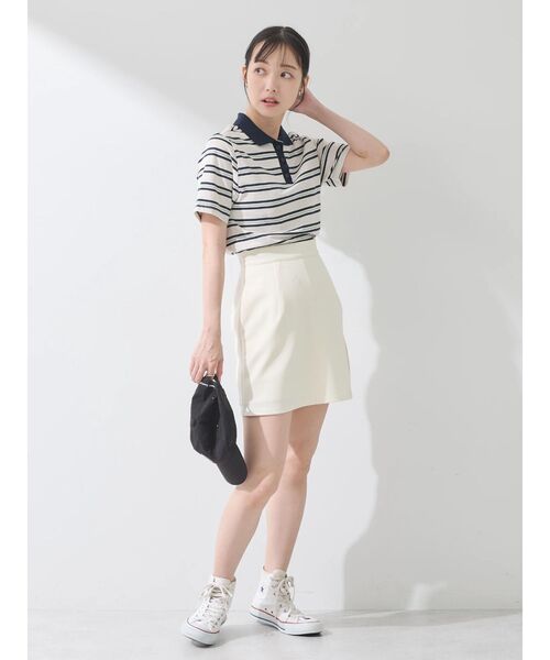 earth music&ecology（アースミュージックアンドエコロジー）の「ミニスカパン（その他パンツ・レディース・ブラック/グレー/オフホワイト・S/M）」の13枚目の写真