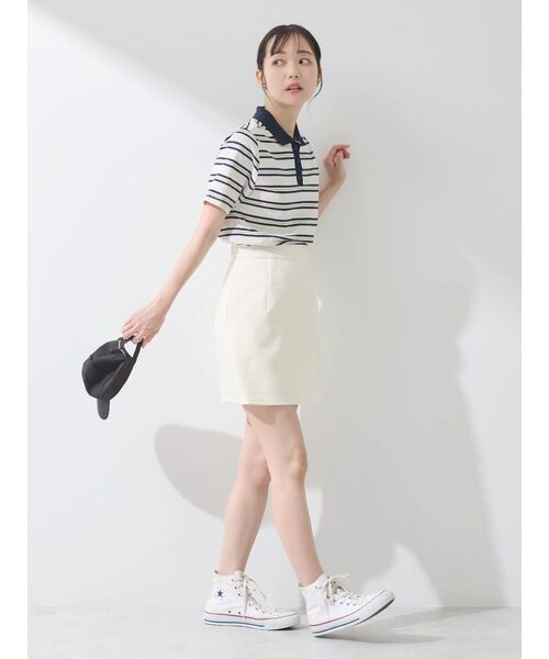 earth music&ecology（アースミュージックアンドエコロジー）の「ミニスカパン（その他パンツ・レディース・ブラック/グレー/オフホワイト・S/M）」の14枚目の写真