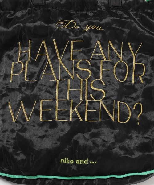 niko and...（ニコアンド）の「オリジナルコード2WAYトートバッグ（トートバッグ・レディース・ピンク/グリーン/ブラック・0）」の7枚目の写真