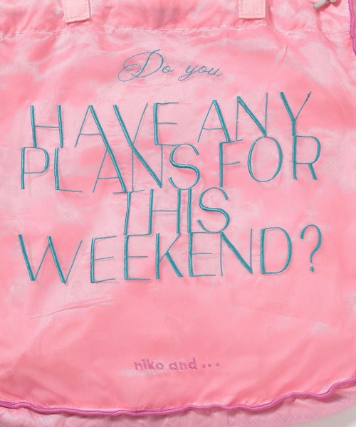 niko and...（ニコアンド）の「オリジナルコード2WAYトートバッグ（トートバッグ・レディース・ピンク/グリーン/ブラック・0）」の8枚目の写真