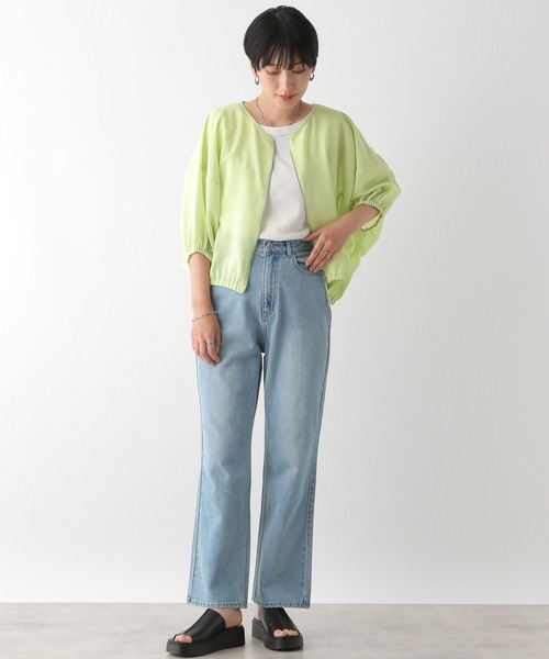LEPSIM(レプシィム)の「ZIPコンパクトブラウス 116421(シャツ/ブラウス・レディース・ライム/ブラック/オフホワイト・FREE)」の22枚目の写真