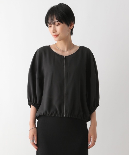 LEPSIM(レプシィム)の「ZIPコンパクトブラウス 116421(シャツ/ブラウス・レディース・ライム/ブラック/オフホワイト・FREE)」の21枚目の写真