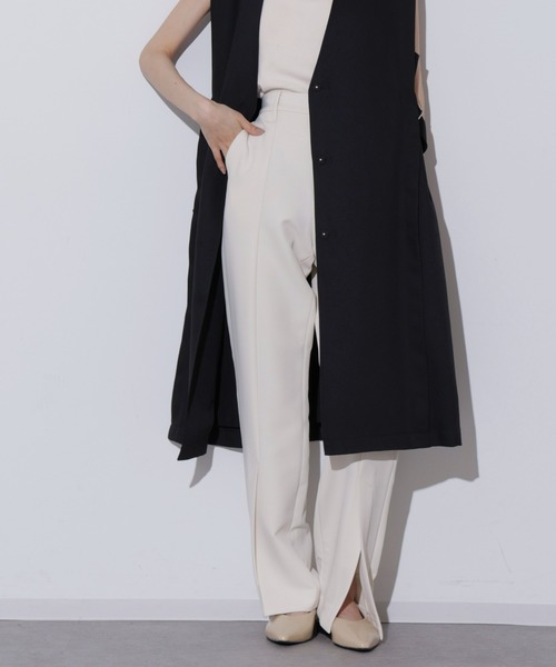 OLIVIA-004/Wクロススリットスリムパンツ（その他パンツ）｜Apo(s)ture（アポスチャー）