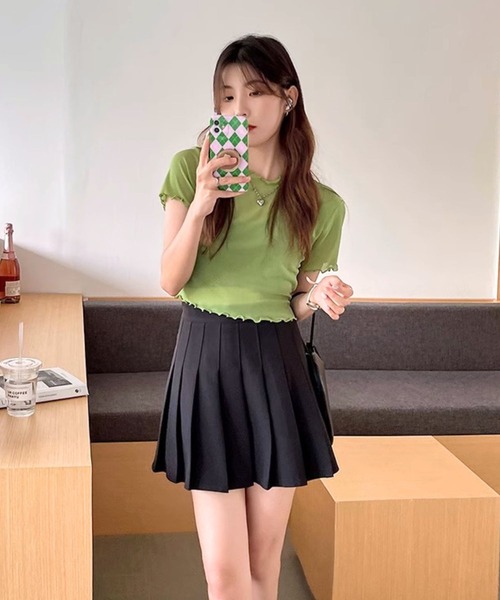 セール】メロウシースルートップス/半袖(se)（Tシャツ/カットソー