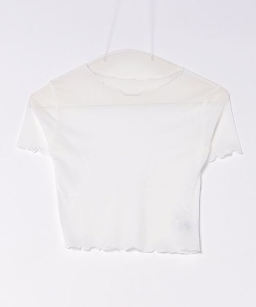 almo（アルモ）の「メロウシースルートップス/半袖(se)（Tシャツ/カットソー・レディース・ピンク/グリーン/ホワイト/ブラック・FREE）」の6枚目の写真