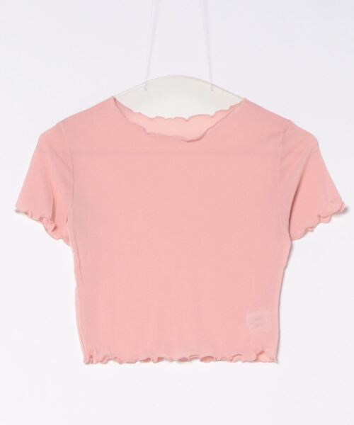 almo（アルモ）の「メロウシースルートップス/半袖(se)（Tシャツ/カットソー・レディース・ピンク/グリーン/ホワイト/ブラック・FREE）」の7枚目の写真