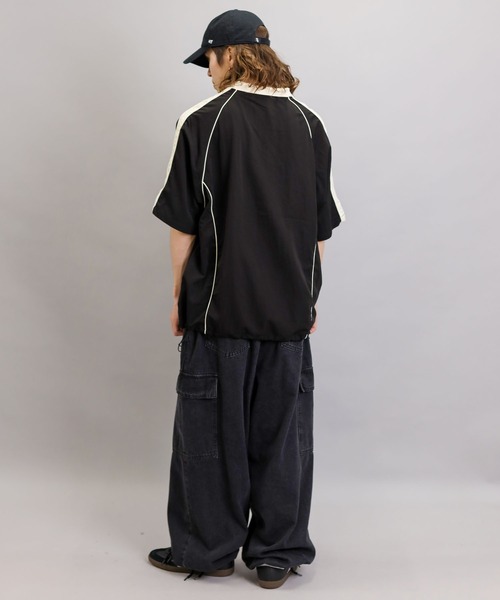 SPINNS(スピンズ)の「【ユニセックスで着用可能】半袖サッカーTシャツ(Tシャツ/カットソー・メンズ・ネイビー/ブラウン/ブラック・ONESIZE)」の18枚目の写真