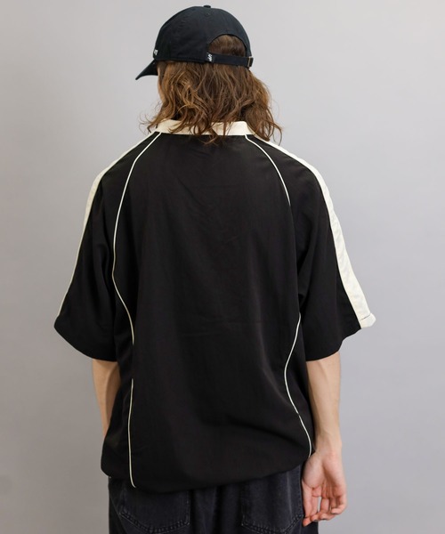 SPINNS(スピンズ)の「【ユニセックスで着用可能】半袖サッカーTシャツ(Tシャツ/カットソー・メンズ・ネイビー/ブラウン/ブラック・ONESIZE)」の22枚目の写真