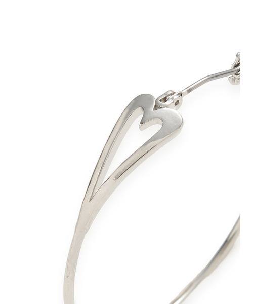 LILY BROWN(リリーブラウン)の「ハートフープピアス(ピアス(両耳用)・レディース・シルバー/ゴールド・FREE)」の8枚目の写真