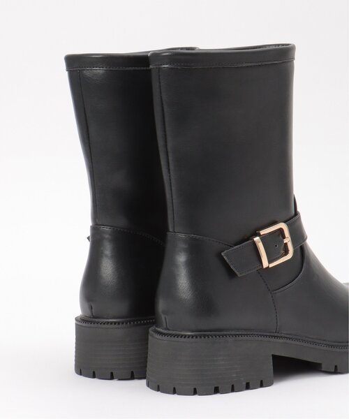 ikka(イッカ)の「エンジニアブーツ(ブーツ・レディース・ブラック/オートミール・M/L)」の15枚目の写真