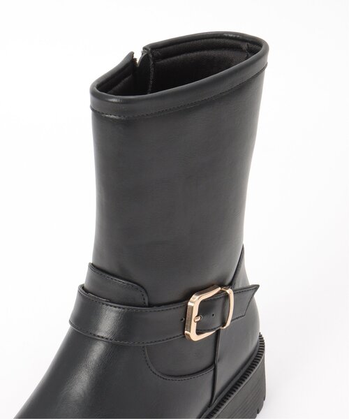 ikka(イッカ)の「エンジニアブーツ(ブーツ・レディース・ブラック/オートミール・M/L)」の18枚目の写真