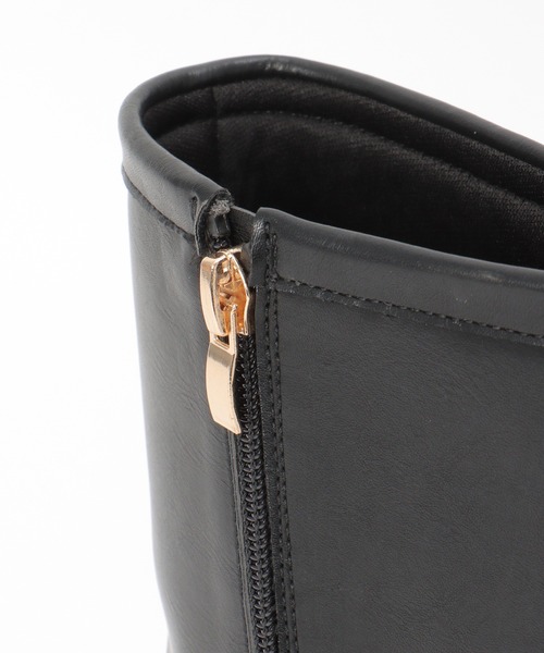 ikka(イッカ)の「エンジニアブーツ(ブーツ・レディース・ブラック/オートミール・M/L)」の9枚目の写真