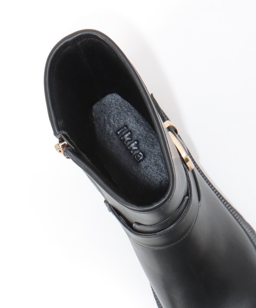 ikka(イッカ)の「エンジニアブーツ(ブーツ・レディース・ブラック/オートミール・M/L)」の12枚目の写真