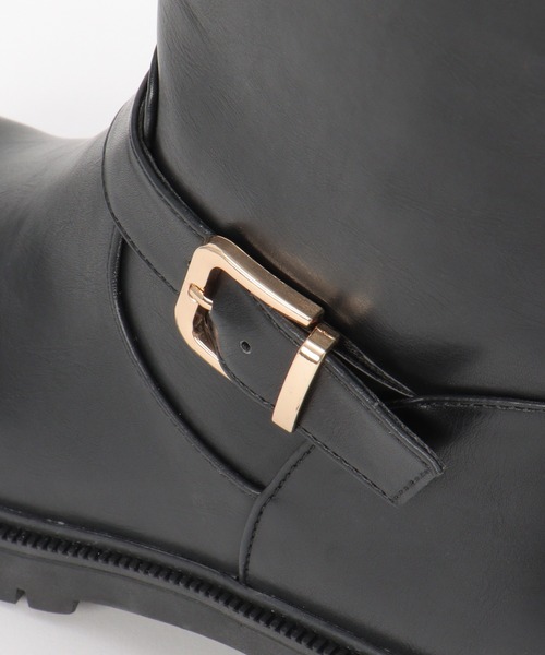 ikka(イッカ)の「エンジニアブーツ(ブーツ・レディース・ブラック/オートミール・M/L)」の10枚目の写真