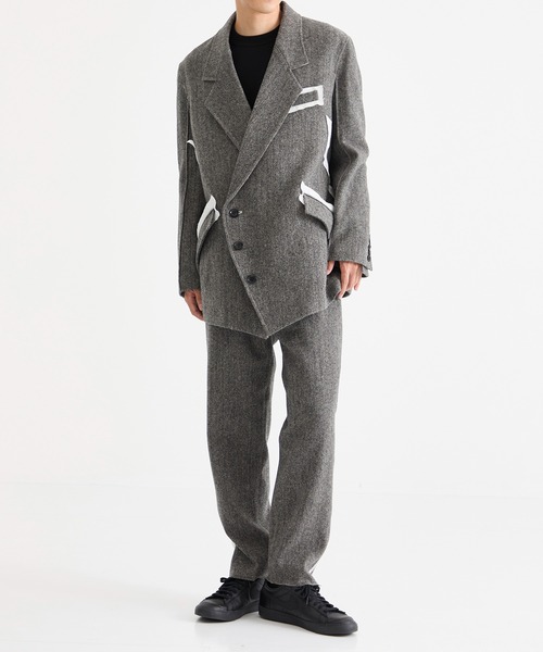 sulvam / サルバム】HERRINGBONE SIDE LINE PANTS(スラックス sulvam / サルバム】HERRINGBONE SIDE LINE PANTS(スラックス