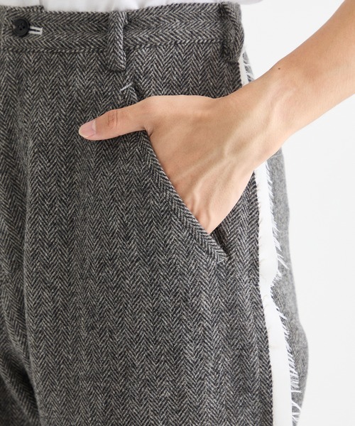 sulvam（サルバム）の「【sulvam / サルバム】HERRINGBONE SIDE LINE PANTS（スラックス・メンズ・グレー・S/M）」の8枚目の写真