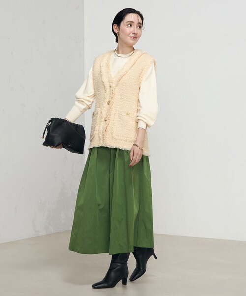 NOLLEY’S（ノーリーズ）の「ツイードフリンジベスト（ベスト・レディース・ネイビー/ベージュ・38）」の8枚目の写真