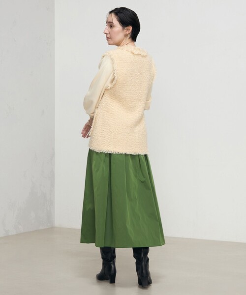 NOLLEY’S（ノーリーズ）の「ツイードフリンジベスト（ベスト・レディース・ネイビー/ベージュ・38）」の10枚目の写真