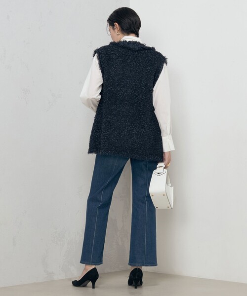 NOLLEY’S（ノーリーズ）の「ツイードフリンジベスト（ベスト・レディース・ネイビー/ベージュ・38）」の21枚目の写真